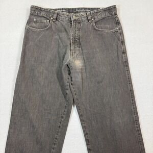 Ermenegildo Zegna Jeans Men 38x34 Gray Denim Straight Leg Designer Made In Italy